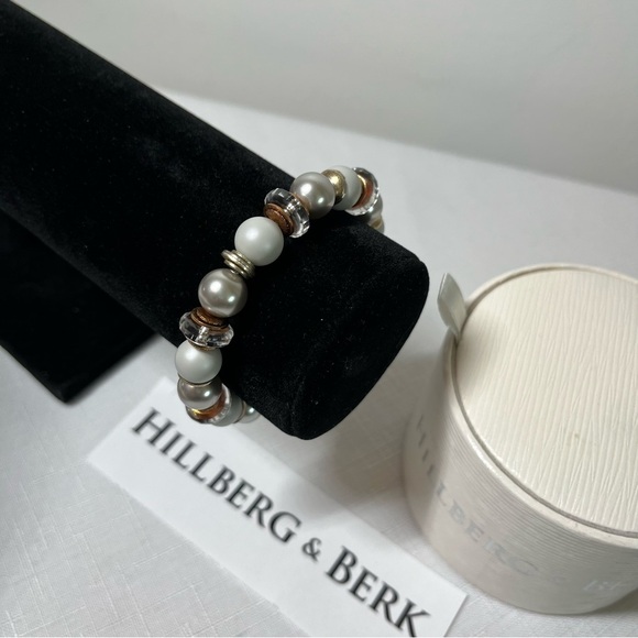 Hillberg & Berk stretch bracelet natural stones, Swarovski crystals. Versatile! - Picture 7 of 8
